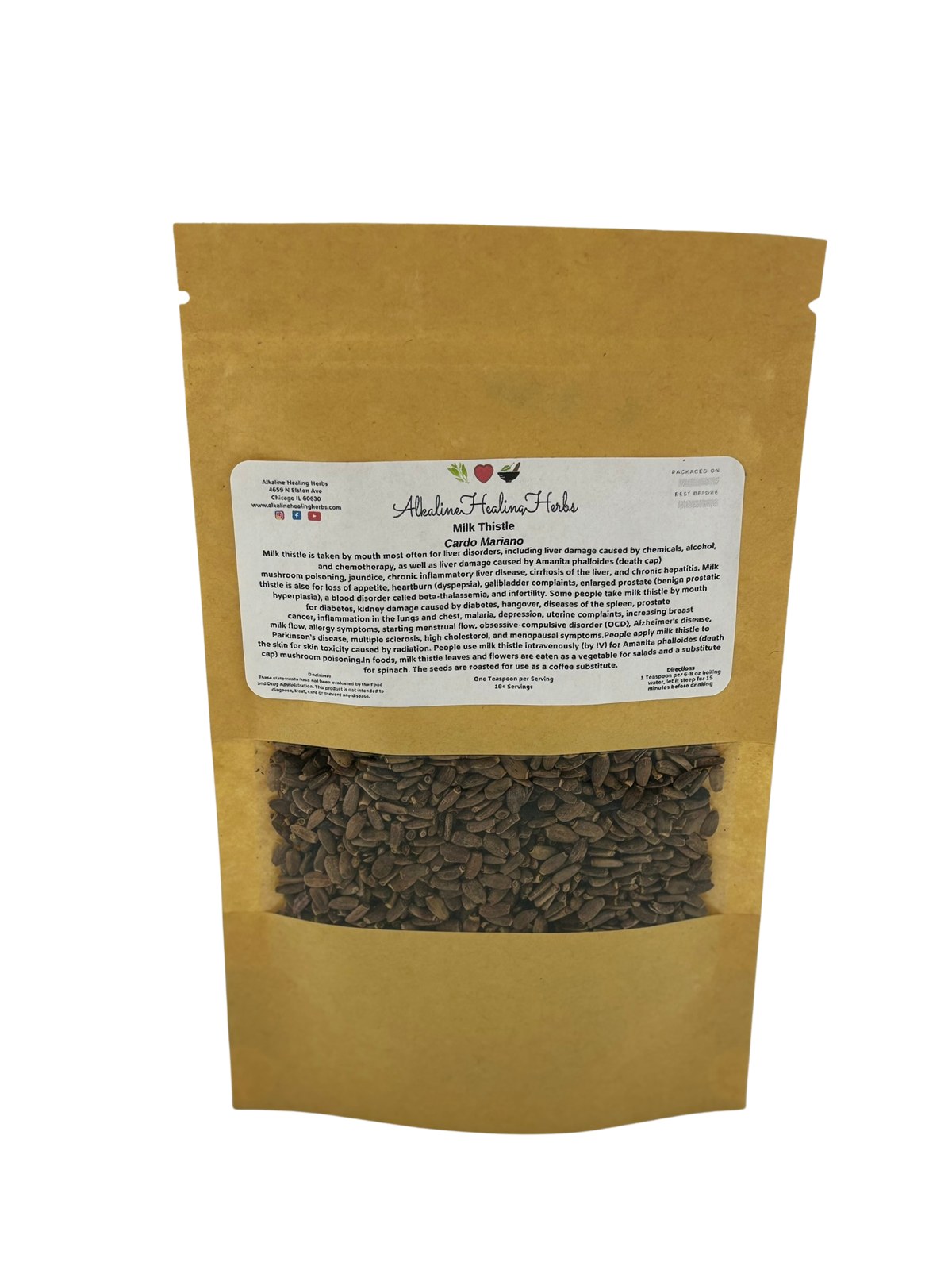 Milk Thistle Seed Silybum Marianum
